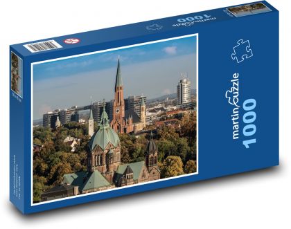 Munich - churches, towers - Puzzle 1000 pieces, size 60x46 cm 