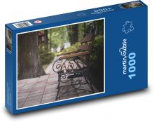 Ławka parkowa Puzzle 1000 elementów - 60x46 cm