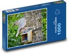 Taube - Taube, Vogel Puzzle 1000 Teile - 60 x 46 cm