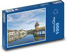 Szwajcaria - Lucerna Puzzle 1000 elementów - 60x46 cm