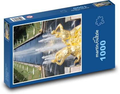Petrohrad - kašna - Puzzle 1000 dílků, rozměr 60x46 cm