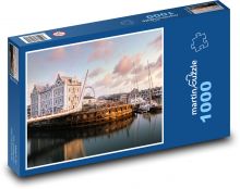 Architektura - lodě Puzzle 1000 - 60x46 cm