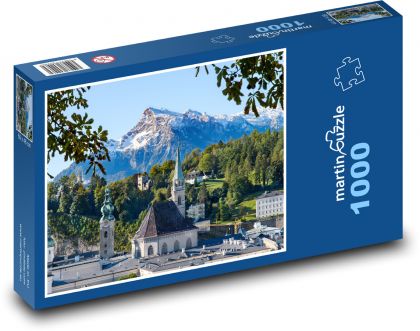 Mesto - hory, príroda - Puzzle 1000 dielikov, rozmer 60x46 cm