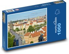 Praha - Česká republika, Karlův most Puzzle 1000 dílků - 60 x 46 cm