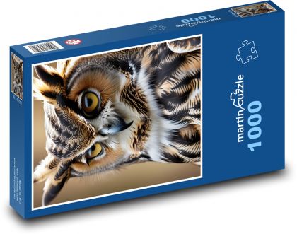 Sowa - ptak nocny - Puzzle 1000 elementów, rozmiar 60x46 cm