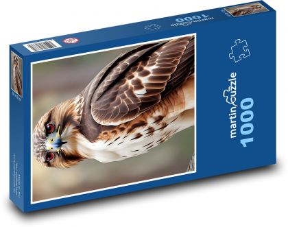 Forest predator - crane - Puzzle 1000 pieces, size 60x46 cm 