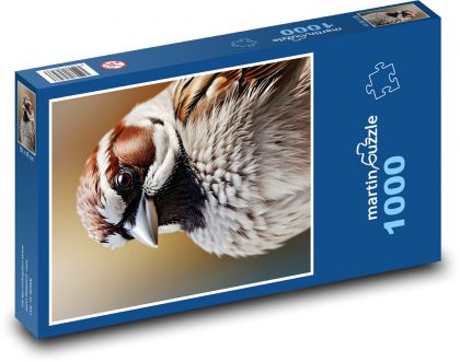 Vrabec - vtáčik - Puzzle 1000 dielikov, rozmer 60x46 cm
