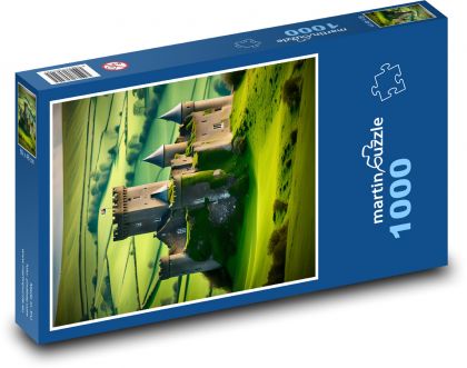 Zamek z kreskówek - Puzzle 1000 elementów, rozmiar 60x46 cm
