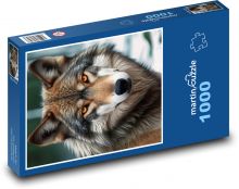 Vlk - psie zviera Puzzle 1000 dielikov - 60 x 46 cm 