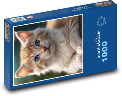 A small scrubby kitten - Puzzle 1000 pieces, size 60x46 cm 