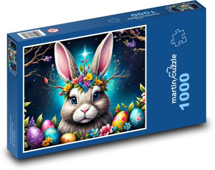 Osterhase mit Eiern - Puzzle - 1000 Teile