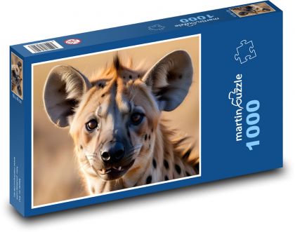 Spotted hyena - an animal in Africa - Puzzle 1000 pieces, size 60x46 cm 
