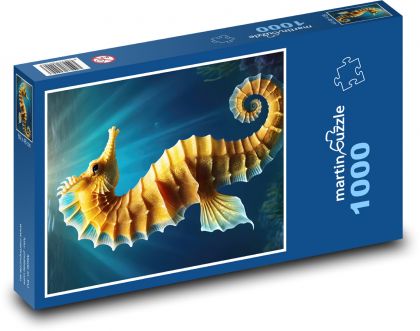 Seahorse in the ocean - Puzzle 1000 pieces, size 60x46 cm 