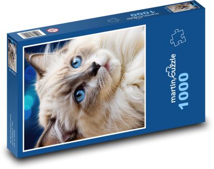 Blauäugige Katze - Puzzle - 1000 Teile