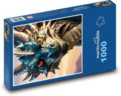 Smok z bajki - Puzzle 1000 elementów, rozmiar 60x46 cm
