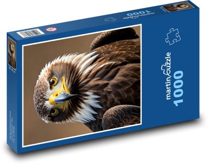 Orel - pták, dravec - Puzzle 1000 dílků, rozměr 60x46 cm