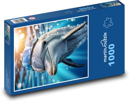 Delfin im Meer - Puzzle - 1000 Teile