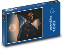Údolie rieky Full Moon Puzzle 1000 dielikov - 60 x 46 cm 