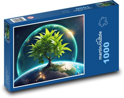 Strom na planetě Zemi - Puzzle 1000 dílků, rozměr 60x46 cm