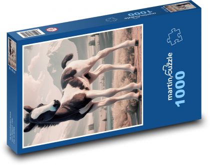 Źrebię cętkowane - Puzzle 1000 elementów, rozmiar 60x46 cm