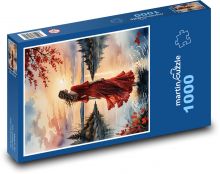 Woman by the lake Puzzle 1000 pieces - 60 x 46 cm 
