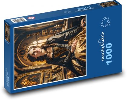 Woman in the Middle Ages - Puzzle 1000 pieces, size 60x46 cm 