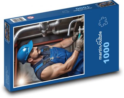 Male - installer, repairman - Puzzle 1000 pieces, size 60x46 cm 