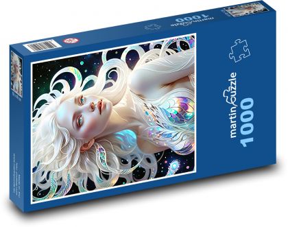 Portret księżniczki - Puzzle 1000 elementów, rozmiar 60x46 cm