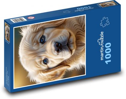 Štěně zlatého retrievera  - puzzle 1000 dílků