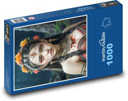 Portrait of a woman - Puzzle 1000 pieces, size 60x46 cm 