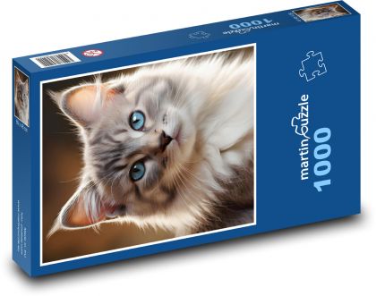 Kotě s modrýma očima - puzzle 1000 dílků