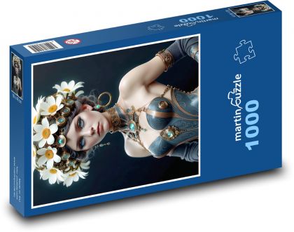 Frau im Kostüm - Puzzle - 1000 Teile