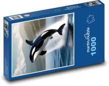 Ein Wal springt aus dem Meer Puzzle 1000 Teile - 60 x 46 cm
