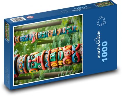 Domorodý totem - Puzzle 1000 dielikov, rozmer 60x46 cm
