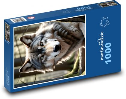 Wolf - ein Biest im Wald - Puzzle - 1000 Teile