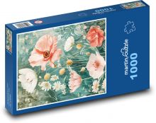 Rozkvetlé vlčí máky Puzzle 1000 dílků - 60 x 46 cm