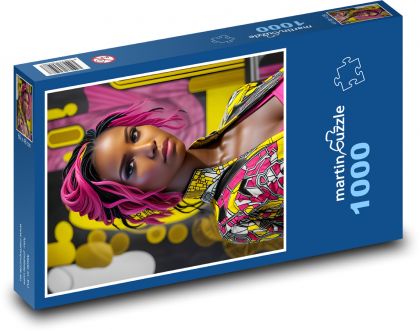 Portrét ženy  - puzzle 1000 dílků