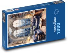 Gauč v pokoji Puzzle 1000 dílků - 60 x 46 cm