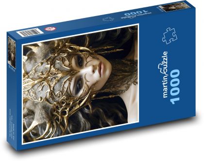 Portrét ženy - Puzzle 1000 dielikov, rozmer 60x46 cm