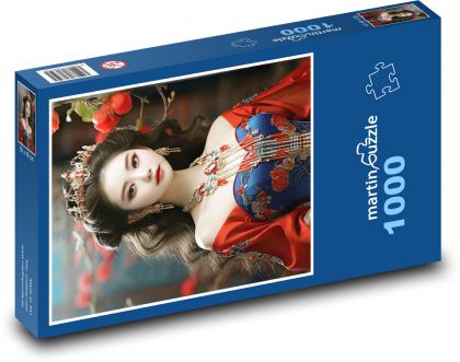 Žena - kráľovná - Puzzle 1000 dielikov, rozmer 60x46 cm