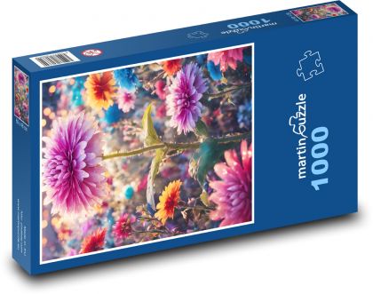 Květiny na zahradě - puzzle 1000 dílků