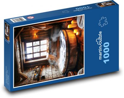 Sauna - lázeň, koupelna - puzzle 1000 dílků