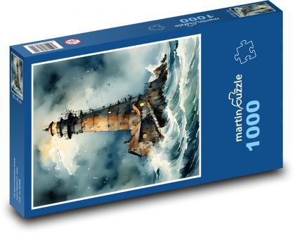 Leuchtturm - Meer, Natur - Puzzle - 1000 Teile