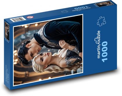 Pár - žena a muž - Puzzle 1000 dielikov, rozmer 60x46 cm