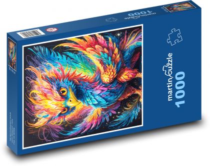 Pták - Griffin, fantazie - Puzzle 1000 dílků, rozměr 60x46 cm