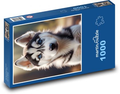 Šteňa - pes, zviera - Puzzle 1000 dielikov, rozmer 60x46 cm