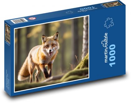 Liška v lese - puzzle 1000 dílků