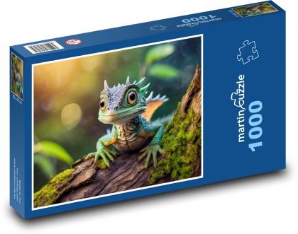 Reptile - lizard, dragon - Puzzle 1000 pieces, size 60x46 cm 
