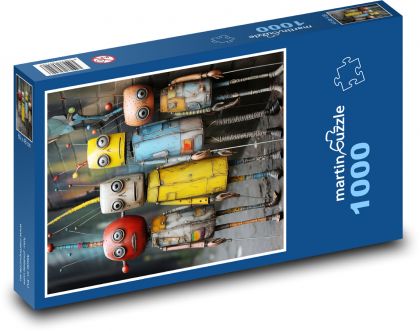 Roboti - skupina, obrázky - Puzzle 1000 dílků, rozměr 60x46 cm