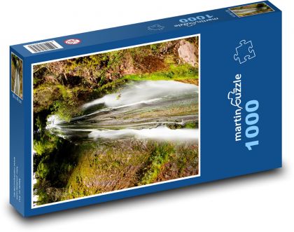 Vodopád - hora, příroda - puzzle 1000 dílků
